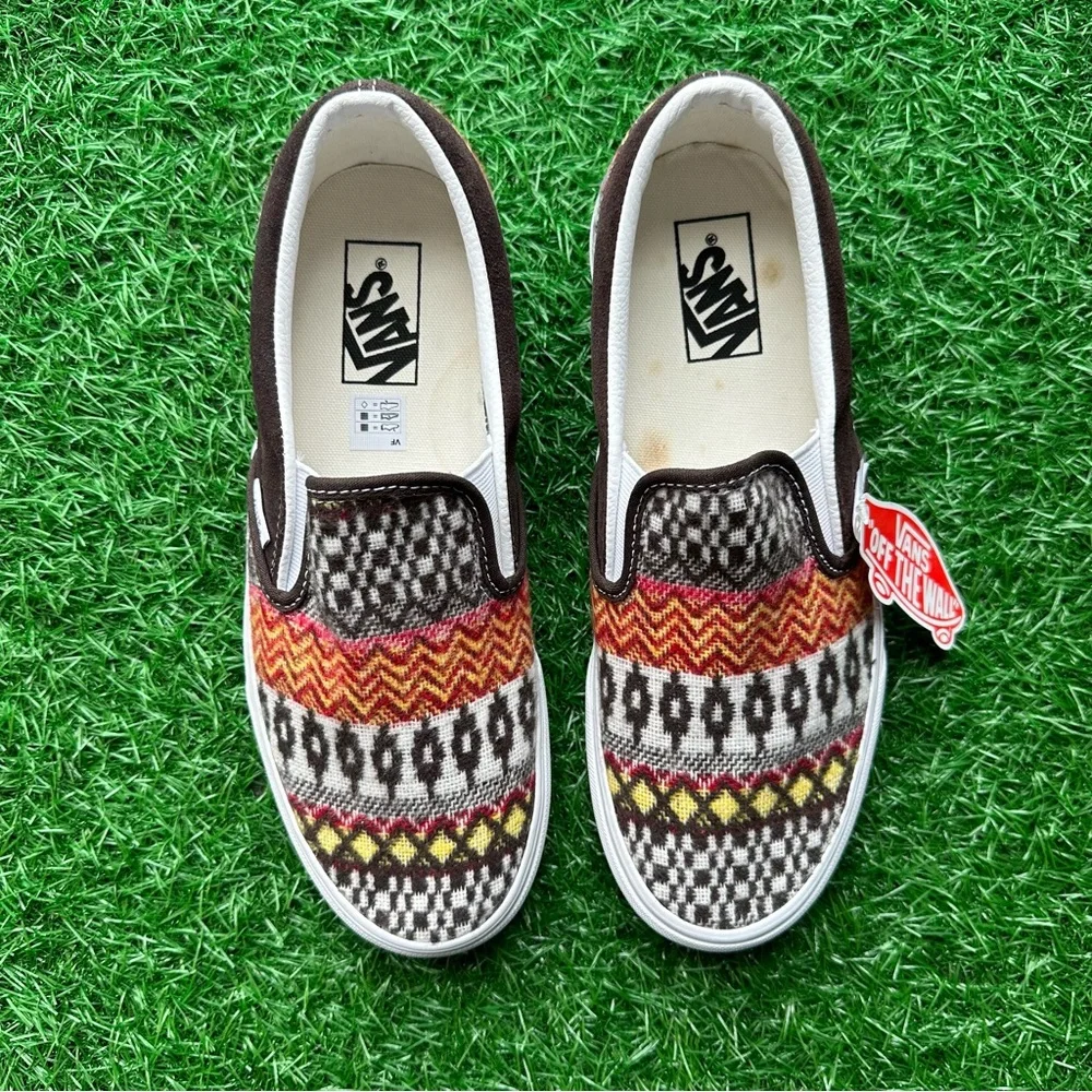 Vans Classic Slip On Fair Aisle Brown - Picture 10 of 10